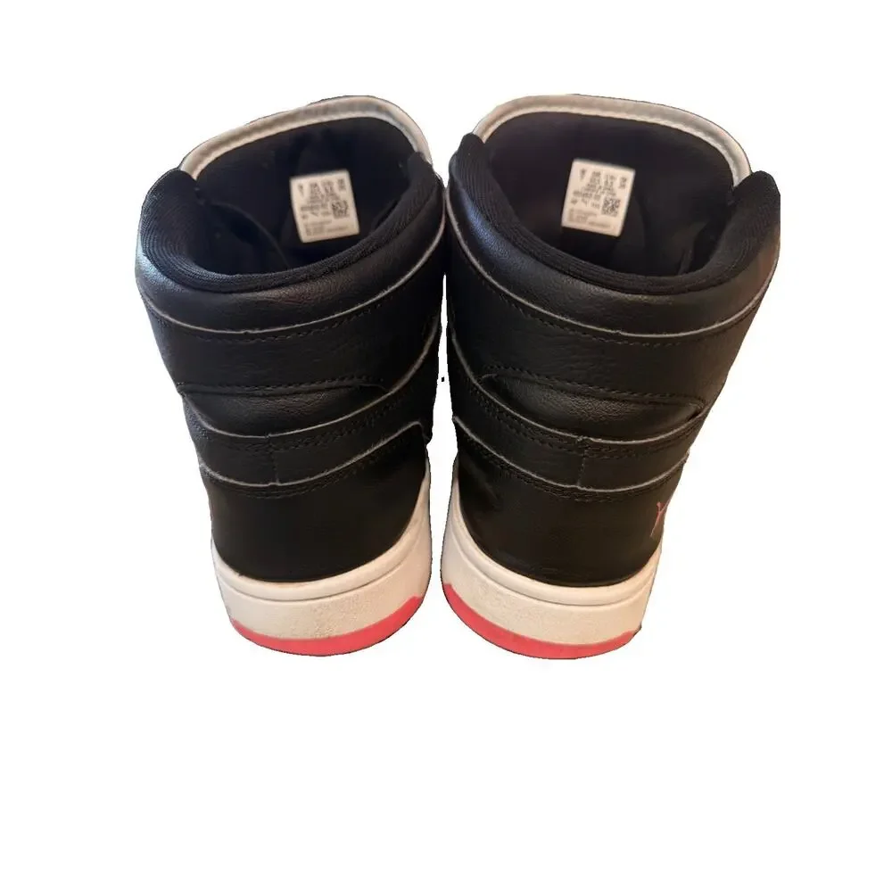 Puma Rebound Cyber Women's 9.5 High Top Sneakers Black White Pink Streetwear